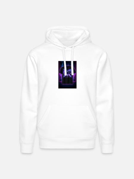 Neon Circuit Controller Glow - Stanley/Stella Drummer Unisex Organic Hoodie - white