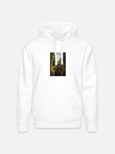 Choose the bear - Stanley/Stella Drummer Unisex Organic Hoodie - white