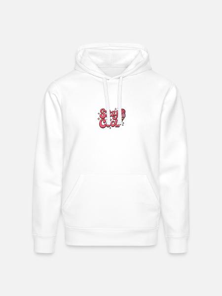 Stay Cool Ice Cream Groovy - Stanley/Stella Drummer Unisex Organic Hoodie - white