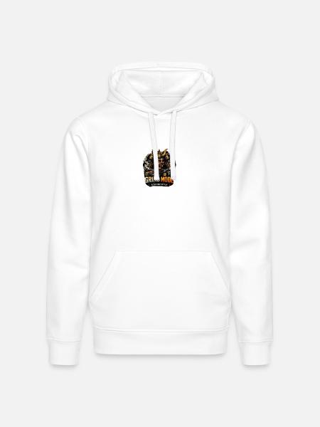 Grind Mode Warrior Hustle - Stanley/Stella Drummer Unisex Organic Hoodie - white