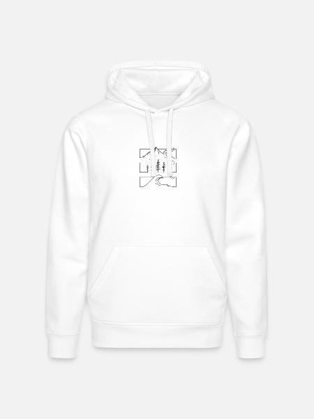 Sketches of Serenity - Stanley/Stella Drummer Unisex Organic Hoodie - white