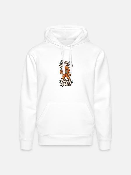 Gingerbread Feisty Phrase - Stanley/Stella Drummer Unisex Organic Hoodie - white