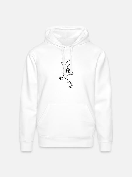 Lizard Salamander Gecko Fire salamander - Stanley/Stella Drummer Unisex Organic Hoodie - white