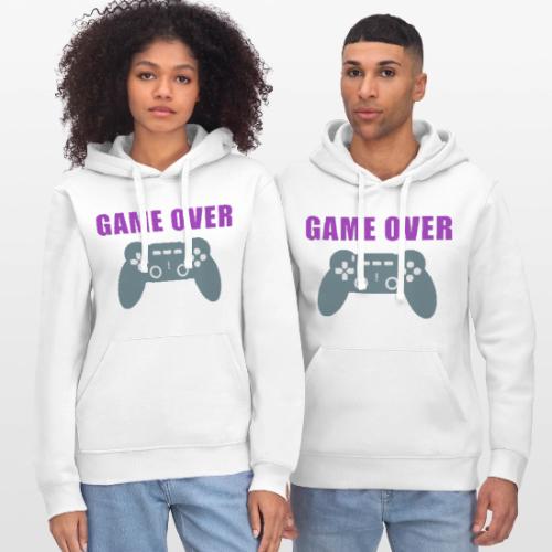 Game Over Gamer Controller Design - Stanley/Stella Drummer Unisex Organic Hoodie