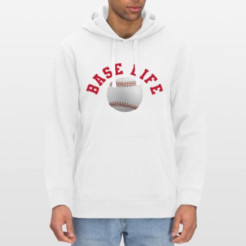 Baseball: Base Life Vibes - Stanley/Stella Drummer Unisex Organic Hoodie