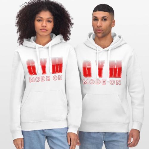 Gym Mode On Fitness Typography Design - Stanley/Stella Drummer Unisex Organic Hoodie