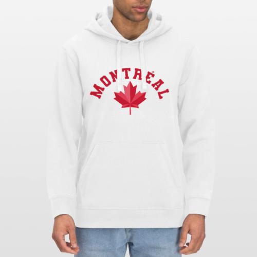 Montréal with maple leaf - Stanley/Stella Drummer Unisex Organic Hoodie