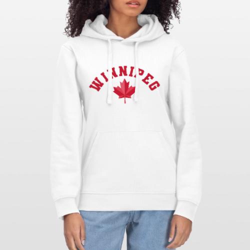 Winnipeg with maple leaf - Stanley/Stella Drummer Unisex Organic Hoodie