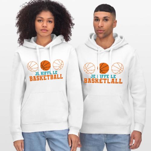 I love basketball - Stanley/Stella Drummer Unisex Organic Hoodie