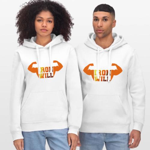 Bodybuilding: Iron Will Power - Stanley/Stella Drummer Unisex Organic Hoodie