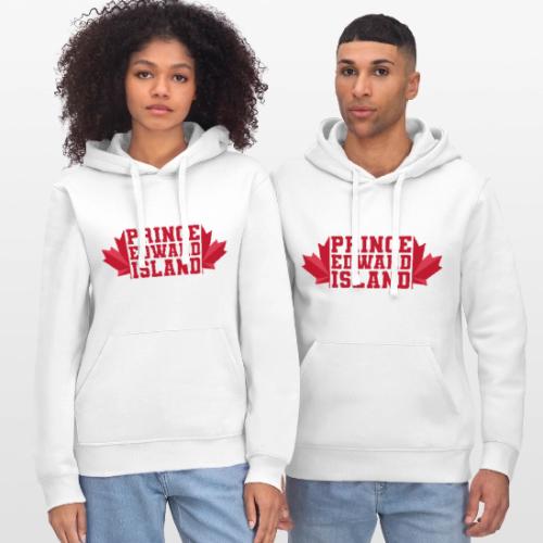 Prince Edward Island with maple leaf - Stanley/Stella Drummer Unisex Organic Hoodie