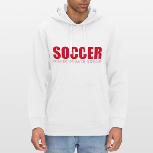 Soccer Grass Cleats Goals Typography Design - Stanley/Stella Drummer Unisex Organic Hoodie