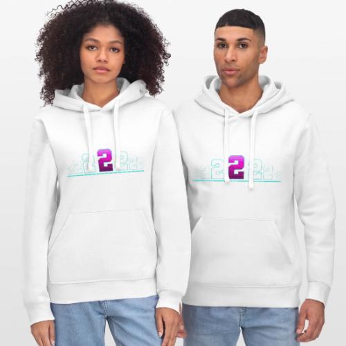 Number 2 in Magenta: Varsity Font - Stanley/Stella Drummer Unisex Organic Hoodie