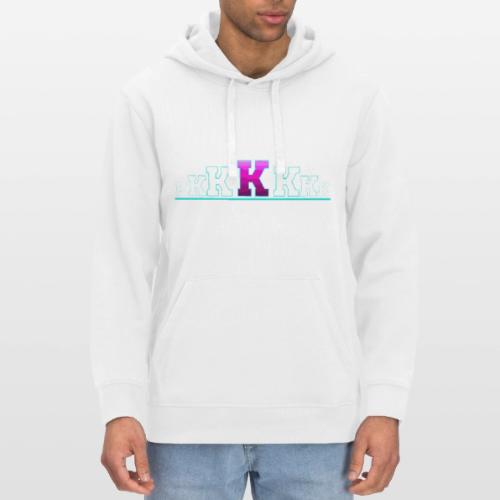 Letter K – Capital Varsity Alphabet Monogram - Stanley/Stella Drummer Unisex Organic Hoodie