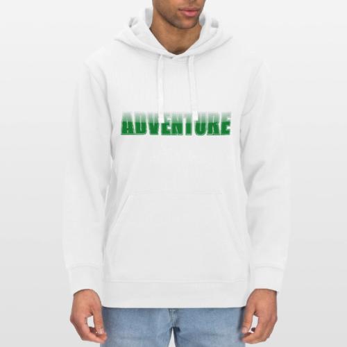 Adventure Typography Design for Apparel - Stanley/Stella Drummer Unisex Organic Hoodie