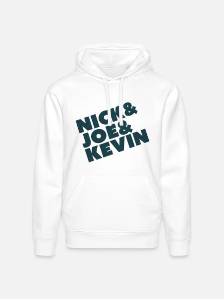 Nick & Joe & Kevin - Stanley/Stella Drummer Unisex Organic Hoodie - white