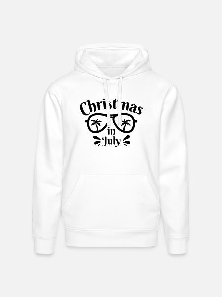 Christmas in July - Stanley/Stella Drummer Unisex Organic Hoodie - white