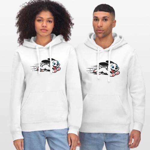 Speedy Pup Sprint on the Run - Stanley/Stella Drummer Unisex Organic Hoodie