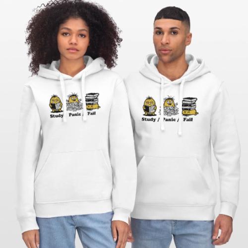 Funny Student Study Panic Fail Back To School - Stanley/Stella Drummer Unisex Organic Hoodie