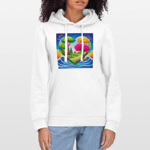 Heart, fantasy, landscapes, nature, fantasy - Stanley/Stella Drummer Unisex Organic Hoodie