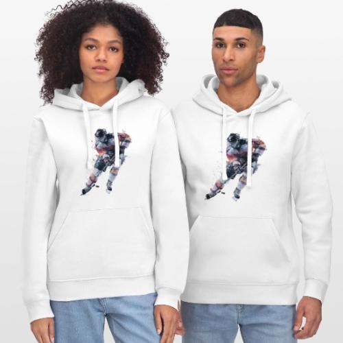 Hockey: Frozen Motion - Stanley/Stella Drummer Unisex Organic Hoodie