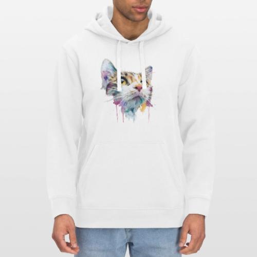 Chromatic Cat Splash - Stanley/Stella Drummer Unisex Organic Hoodie