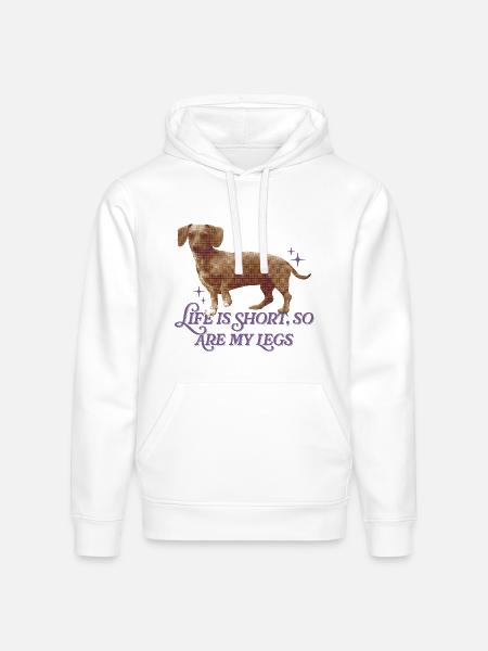 Life Is Short  - Stanley/Stella Drummer Unisex Organic Hoodie - white