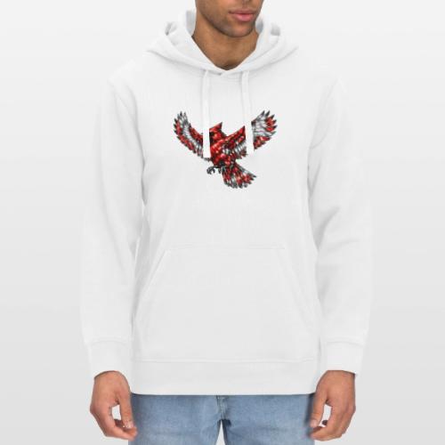 Cardinal in Flight - Stanley/Stella Drummer Unisex Organic Hoodie