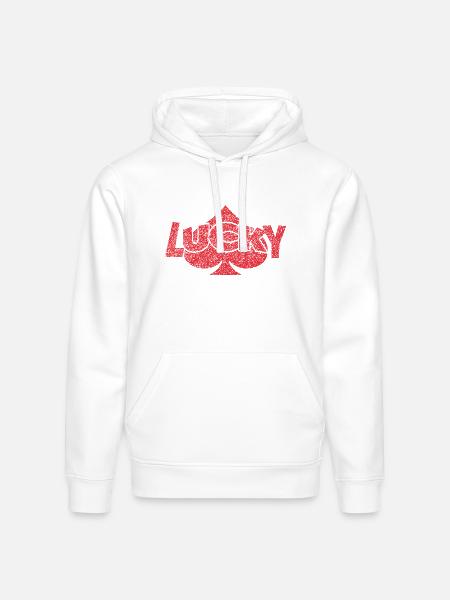 Lucky Spade - Stanley/Stella Drummer Unisex Organic Hoodie - white