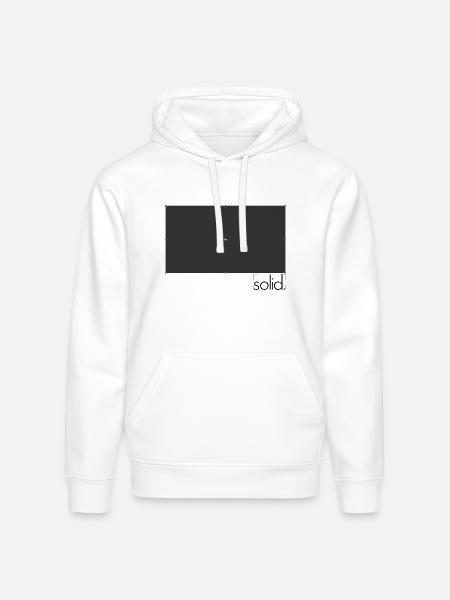 Midnight Cross Glyph - Stanley/Stella Drummer Unisex Organic Hoodie - white