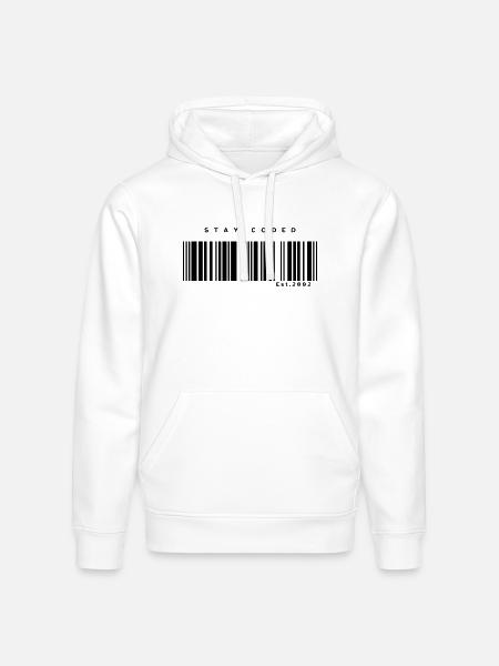 Stay Coded - Stanley/Stella Drummer Unisex Organic Hoodie - white