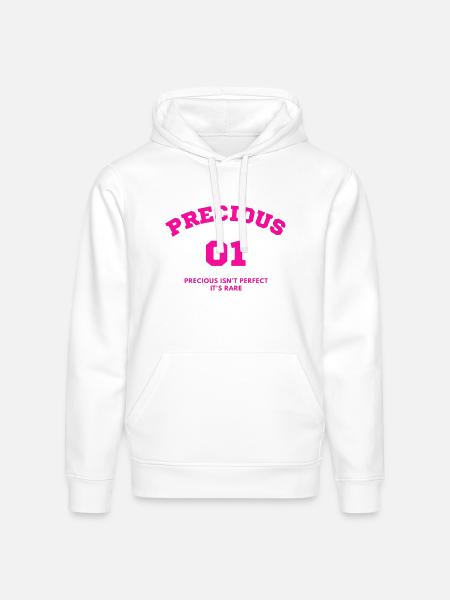 Precious 01 - Stanley/Stella Drummer Unisex Organic Hoodie - white
