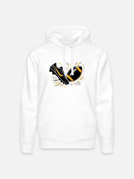Sneaker Football Burst - Stanley/Stella Drummer Unisex Organic Hoodie - white