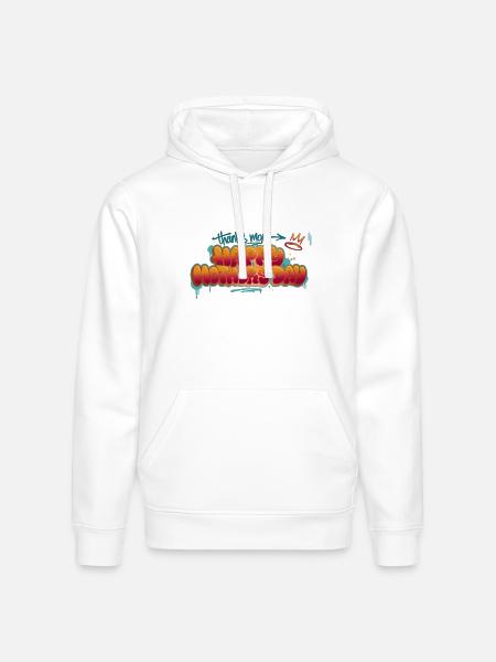 Graffiti Happy Mother's Day Splash - Stanley/Stella Drummer Unisex Organic Hoodie - white