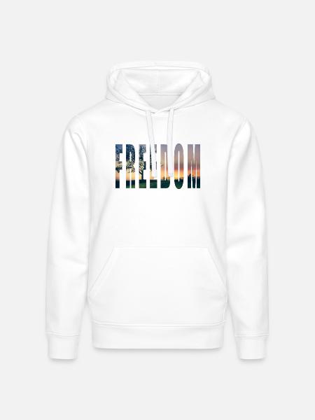 FREEDOM2 - Stanley/Stella Drummer Unisex Organic Hoodie - white