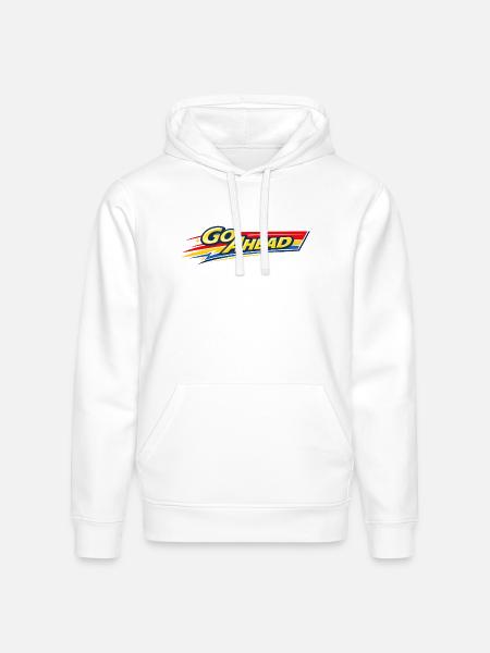 Go Ahead - Stanley/Stella Drummer Unisex Organic Hoodie - white
