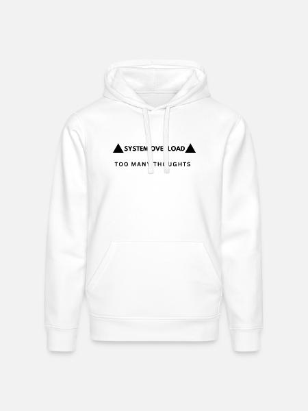 System Overload Aesthetic Streetwear - Stanley/Stella Drummer Unisex Organic Hoodie - white