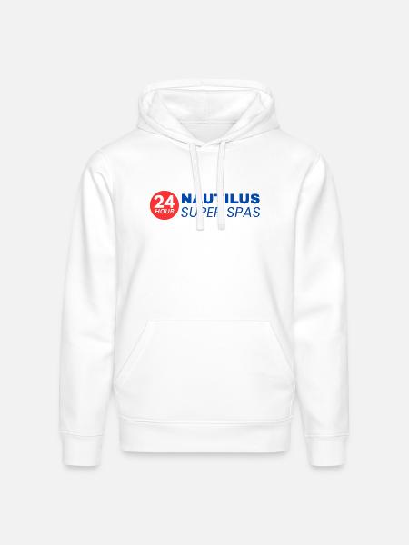 24-Hour Nautilus Super Spas - Vintage 1970s - Stanley/Stella Drummer Unisex Organic Hoodie - white