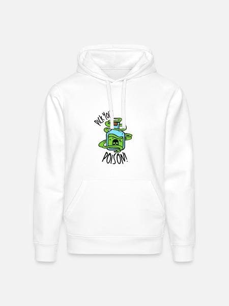Pick Your Poison! - Stanley/Stella Drummer Unisex Organic Hoodie - white