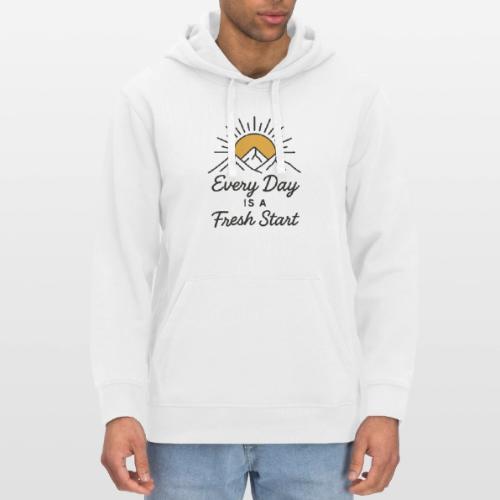 Inspirational Mountain Sunrise Motif - Stanley/Stella Drummer Unisex Organic Hoodie