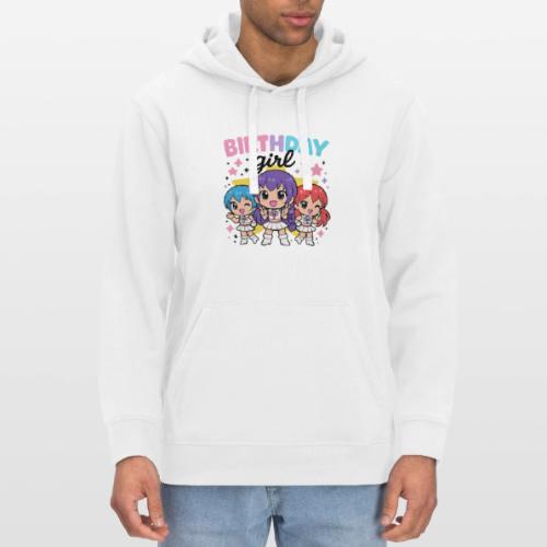 Cute Chibi Birthday Idol Girls - Stanley/Stella Drummer Unisex Organic Hoodie