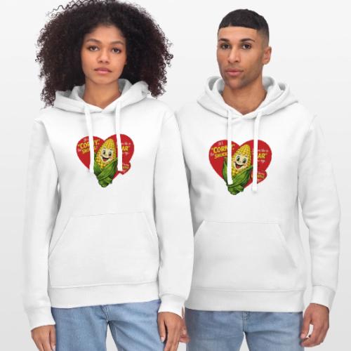 Corny Valentine T-Shirt - Stanley/Stella Drummer Unisex Organic Hoodie