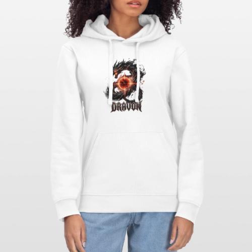 Dravon Fire Dragon Dark Fantasy Graphic T-Shirt - Stanley/Stella Drummer Unisex Organic Hoodie