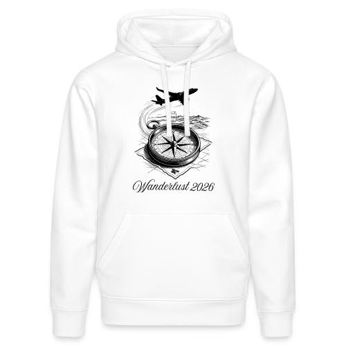 Wanderlust 2026 T-Shirt | Minimalist Travel Plane - Stanley/Stella Drummer Unisex Organic Hoodie