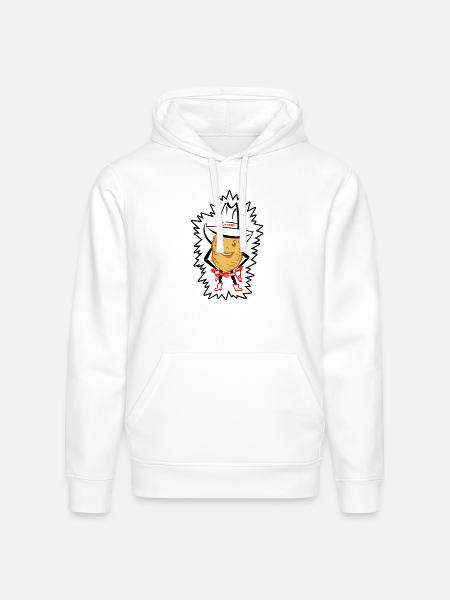 Slim Chipley - Stanley/Stella Drummer Unisex Organic Hoodie - white