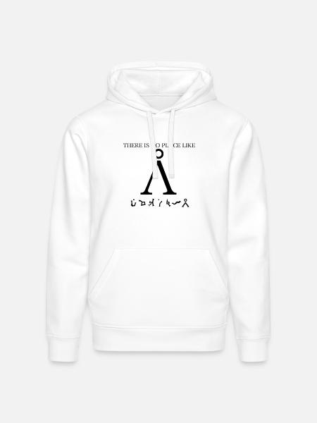 Stargate SG1 - There Is No Place Like Earth - Stanley/Stella Drummer Unisex Organic Hoodie - white