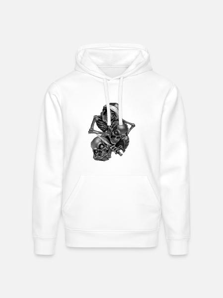 So No.Speak No.Hear No - Stanley/Stella Drummer Unisex Organic Hoodie - white