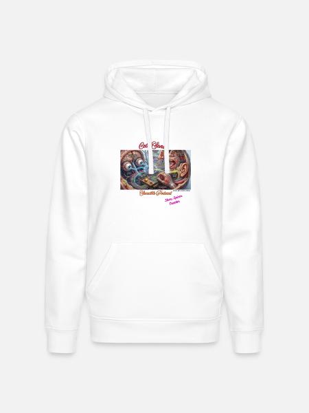 Cell- Sense - Stanley/Stella Drummer Unisex Organic Hoodie - white