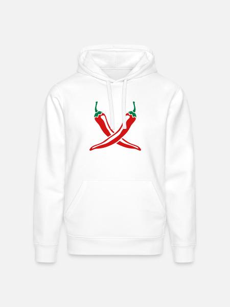 Chillies - Stanley/Stella Drummer Unisex Organic Hoodie - white
