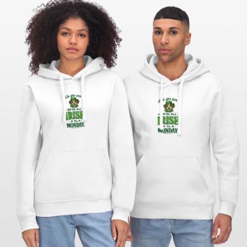 St. Patrick’s Day Dog T-Shirt – We’re All Irish - Stanley/Stella Drummer Unisex Organic Hoodie